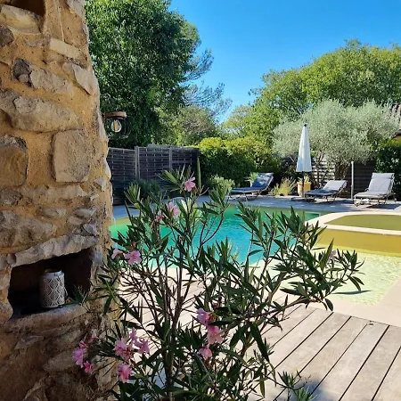 Villa Charmante A Lussan Avec Piscine Privee Et Jardin Closa *