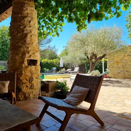 Charmante A Lussan Avec Piscine Privee Et Jardin Closa Villa *
