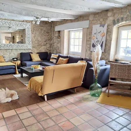 Charmante A Lussan Avec Piscine Privee Et Jardin Closa Villa *